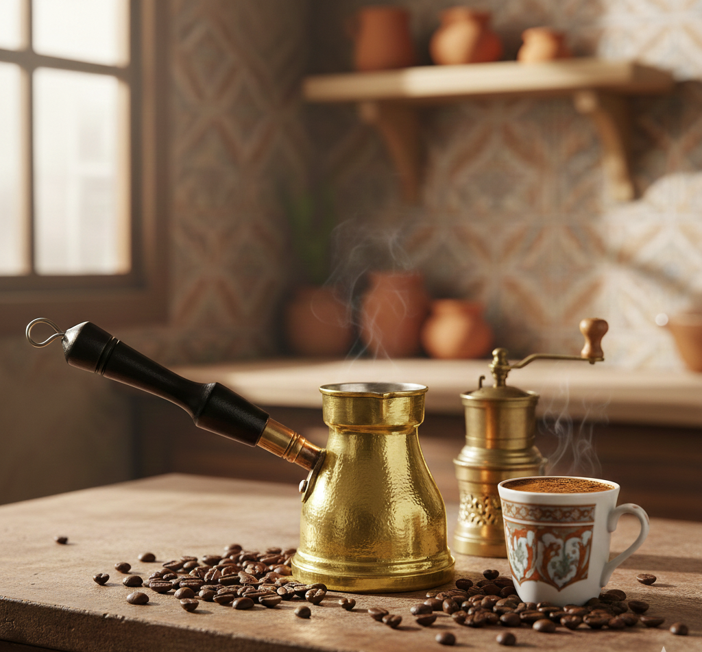 كنكة قهوه نحاس